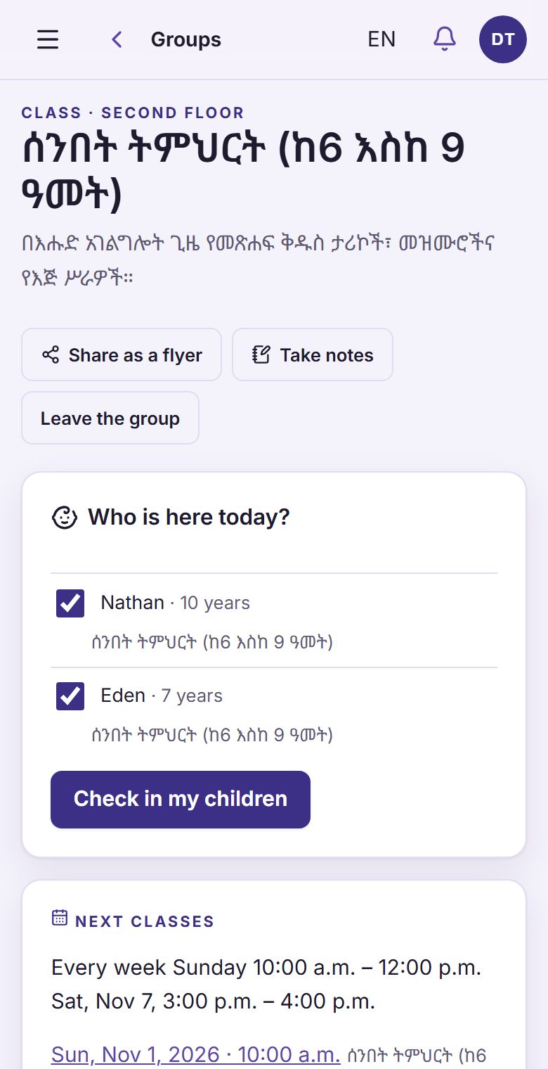 Every child checked in, every child safe