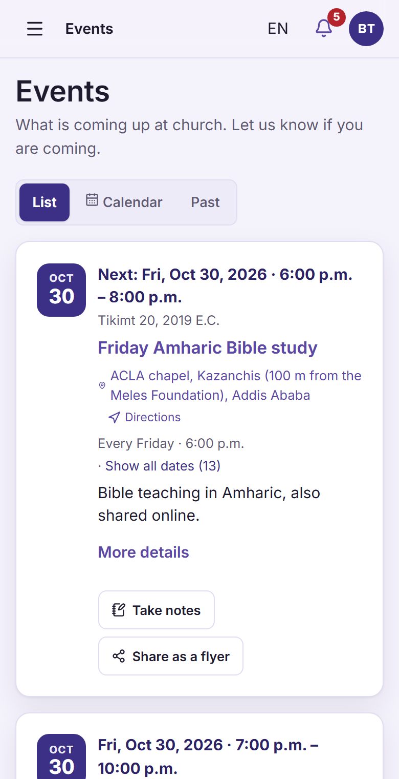 Know what is coming, and say if you come